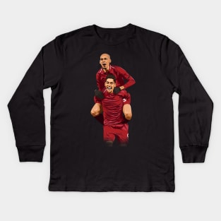 Roberto Firmino and Fabinho Tavares Kids Long Sleeve T-Shirt